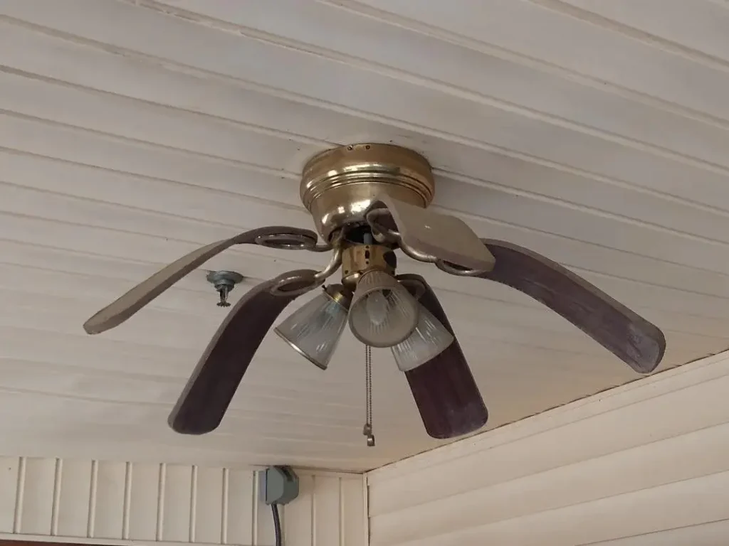 bent ceiling fan blade 