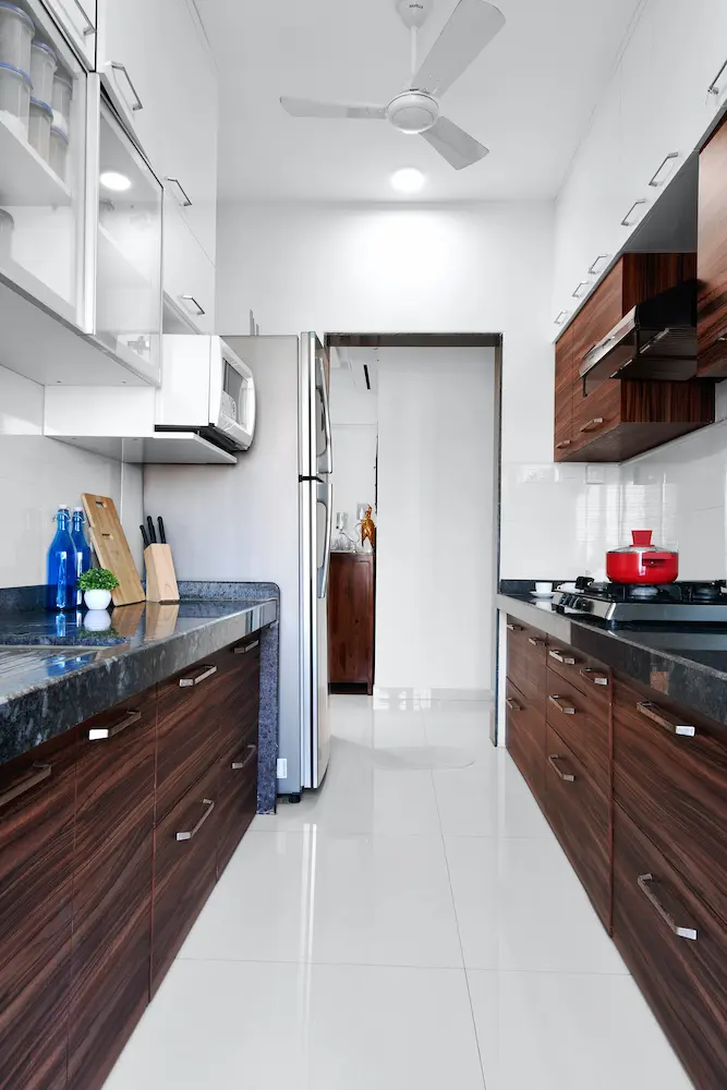 ceiling fan in the kitchen